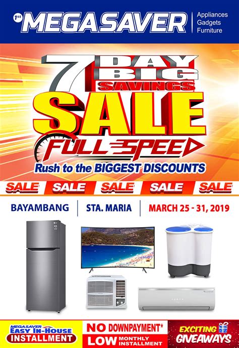 mega savers tv price list|7 DAY BIG SAVINGS SALE .